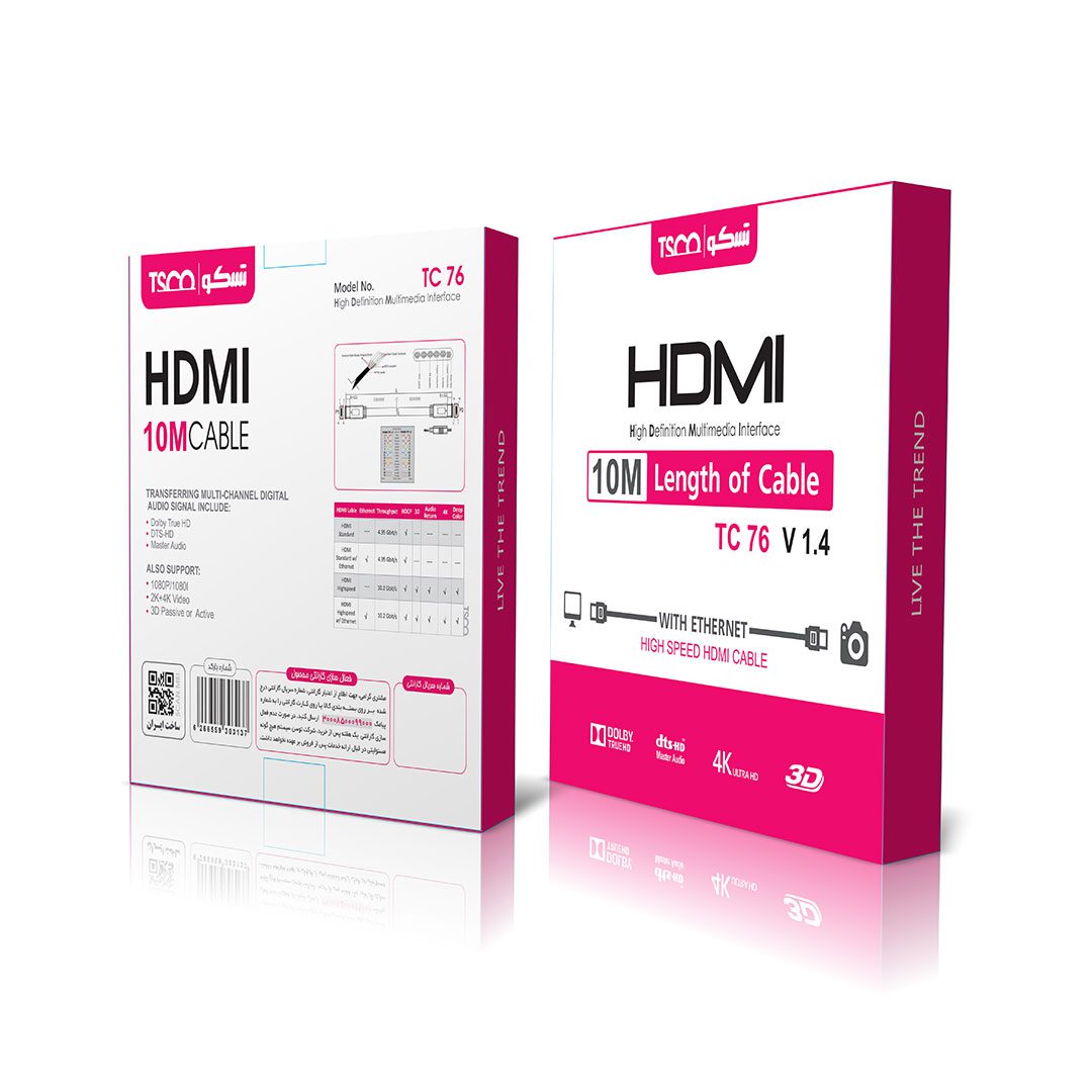 کابل تسکو مدل HDMI TC 76